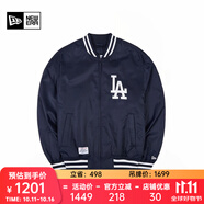 NEW ERA紐亦華MLB棒球NY夾克刺繡春秋男女情侶運(yùn)動(dòng)休閑外套 13546436-藏青色 LA M