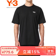 Y-3【 雙11】 COMM TEE 春夏新款男士T恤情侶周年簽名款HG8797 黑色 XS