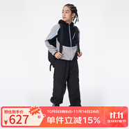 onmygame【彩殼褲】?jī)和\(yùn)動(dòng)長(zhǎng)褲男童女童休閑戶外束腳防潑水褲子 暗夜黑外套+暗夜黑褲子 120