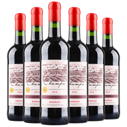 CANIS FAMILIARIS布多格法國原瓶進口紅酒整箱 波爾多AOC 香圃干紅葡萄酒750ml*6瓶