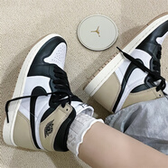 耐克（NIKE）Air Jordan 1 High AJ1白粉男女同款休閑運動復(fù)古高幫百搭球鞋 FD2596-021棕黑 36 (230mm)