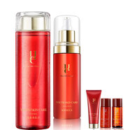 佑依ue/佑依青春美肌水套裝洗面奶潔面膏乳液面霜精華眼霜祛黃爽膚水 水300ml+乳液