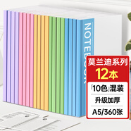 離草 a5軟抄本軟面抄軟皮本子 22行A5筆記本記事本日記本會(huì)議記錄本手抄本工作本辦公用品 莫蘭迪12本/30張