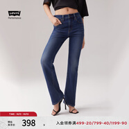 Levi's李維斯冬暖系列女士726高腰微喇休閑美式時(shí)尚牛仔褲 中藍(lán)色 25 (30)