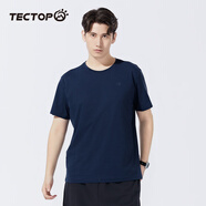 探拓（TECTOP）戶(hù)外短袖輕薄透氣圓領(lǐng)T恤 上衣2422111TX碧城XL
