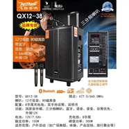 飛揚音箱0838/1238戶(hù)外音響便攜式大功率一體機K歌廣場(chǎng)舞移動(dòng)拉桿 12寸豪華版+2支無(wú)線(xiàn)話(huà)筒