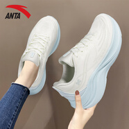 安踏（ANTA）葉子6女跑步鞋2025官方正品女鞋秋季軟底緩震防滑運動鞋子女 象牙白-5 37.5