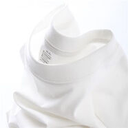 重磅250G純棉T恤男寬松休閑落肩款男士短袖打底衫純色半袖體恤夏 白色 M