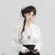 曼利鳥(niǎo)秋冬紅色馬面裙全套正版女中國風(fēng)新中式成人明制漢服套裝單件上衣 單件(上衣） L 身高157-164 體重106-120斤