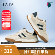 他她（TATA）男士阿甘男鞋復古德訓鞋男運動(dòng)休閑鞋厚底板鞋小白鞋PCB01AM5 米/藍 43