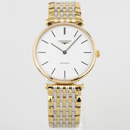 【二手99新】浪琴（LONGINES）優(yōu)雅嘉嵐系列自動機械 34-36mm 中性腕表 女表男表 34mm白盤間金鋼帶L4.708.2.12.7