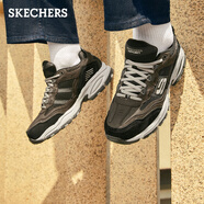 斯凱奇（Skechers）男子復(fù)古潮流百搭運(yùn)動(dòng)鞋增高老爹鞋休閑鞋237067 棕色/黑色/BRBK 45