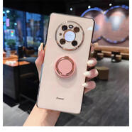 華為適用華為mate40epro的手機殼mate60感magic3系列nova11保護套p60 淡粉色送指環(huán)支架 華為Mate60