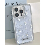 迅炫小雪人流沙適用蘋(píng)果16手機殼iPhone15promax新款華為mate60榮耀vivos19時(shí)尚opporeno12小米14紅米n 雪花流沙殼-飄雪小雪人光油 iPhone 16 pro