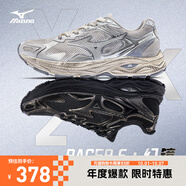 美津濃（MIZUNO）男女跑步運動(dòng)鞋 緩震透氣 網(wǎng)面拼接 反光標識 RACER S