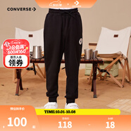 匡威（Converse）Converse 匡威童裝男童保暖加絨長(cháng)褲2023秋冬兒童針織休閑運動(dòng)褲 正黑色(春秋毛圈) 160 /69 【建議身高158-170cm】