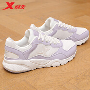 特步女鞋運動(dòng)鞋子女網(wǎng)面新款跑步鞋旅游鞋學(xué)生慢跑鞋老爹鞋考試專(zhuān)用鞋 米蘭黃 37