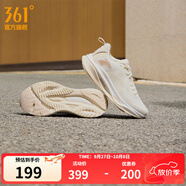 361°運(yùn)動(dòng)鞋男鞋赤焰4秋季網(wǎng)面透氣跑鞋男輕便通勤減震專業(yè)跑步鞋 羽毛白/西米色 密網(wǎng)【女】 37