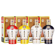 茅臺貴州茅臺酒 中信金陵 醬香型白酒 稀缺收藏擺柜 53度 500mL 4瓶 紅黃藍白四瓶套組