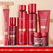 夢(mèng)妝（Mamonde）山茶水乳凝時(shí)塑顏套裝抗皺緊致肌膚保濕中媽媽化妝品 全套：潔面水乳液精華眼霜面霜
