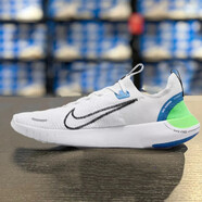 耐克（NIKE）男鞋 夏季新款赤足FREE 4.0 FLYKNIT運動鞋網(wǎng)面飛線透氣跑步鞋 白綠/FREE RN 42