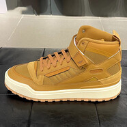 阿迪達(dá)斯 （adidas）三葉草男鞋女鞋秋季新款板鞋F(xiàn)ORUM BOOT運(yùn)動(dòng)高幫輕便休閑鞋 IE7205麥棕 37 (230mm)