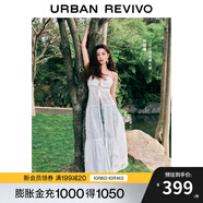 UR【鐘楚曦同款】2025春季新款女裝波嬉風(fēng)鏤空連衣裙UYL750029 本白 (偏長(zhǎng)) XL