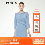 PORTS寶姿春夏女裝氣質(zhì)修身剪裁連衣裙 ALM8D159MWP105 石南色-2 XS (2)