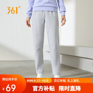 361°運動褲女春秋季休閑寬松直筒衛(wèi)褲跑步訓練針織長褲子662434710D