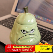 貝瑟斯馬克杯窩瓜陶瓷杯趣味搞怪創(chuàng  )意個(gè)性禮物杯子帶蓋夏季咖啡杯水杯子