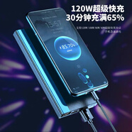 善頓超級快充120W充電寶20000毫安輕薄便攜大容量50000毫安多口輸出外賣(mài)通用蘋(píng)果華為安卓戶(hù)外移動(dòng)電源 星耀黑丨標準速充丨多口輸出丨提速1999 50000毫安丨大容量