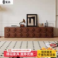 冠私（Guansi）復(fù)古卡門柜小戶型客廳家用臥室斗柜中古風(fēng)收納柜實木置物柜電視柜 中古色卡門柜*1