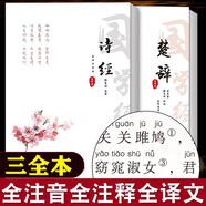 詩經(jīng)楚辭注音版大字全集帶注釋譯文白對照正版原著完整版無刪減305篇詩三百風(fēng)雅頌屈原離騷 詩經(jīng)楚辭取名大全書籍兒童青少年初高中小學(xué)生成人閱讀中國古詩詞大全京東自營