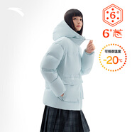 安踏面包羽絨服丨六度芯羽絨風(fēng)衣女冬季新款寬版棉服上衣保暖外套
