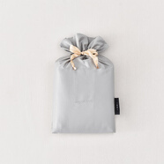 口袋旅行全棉酒店隔臟睡袋旅行床單被套四件套便攜式裸睡旅游輕薄純棉被罩 月影灰 160X210cm