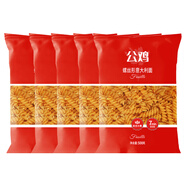 公雞（GALLO）土耳其進口意大利面拌面面條意面意粉兒童早餐食品速食充饑健康 【5袋】螺絲形500g（土耳其產(chǎn)）