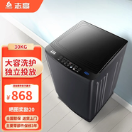 志高（CHIGO）15公斤洗衣機(jī)全自動(dòng)小型家用波輪一鍵快洗 大容量智能洗脫一體機(jī)藍(lán)光桶風(fēng)干宿舍出租房公寓學(xué)校用 30公斤松下深灰【藍(lán)光洗護(hù)+風(fēng)干潔桶+強(qiáng)電機(jī)】