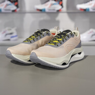 李寧（LI-NING）跑鞋女鞋驚鴻反光緩震保護(hù)耐磨運(yùn)動(dòng)鞋ARHU006 柔玫瑰粉/霜灰色 37