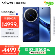 vivo X200 Pro 12GB+256GB 寶石藍(lán) 國(guó)家補(bǔ)貼 蔡司2億APO超級(jí)長(zhǎng)焦 藍(lán)晶×天璣9400 6000mAh藍(lán)海電池手機(jī)