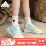 阿迪達斯 （adidas）板鞋女款舒適軟彈減震跑步鞋女子防滑板鞋運動(dòng)鞋子 UK4.5碼37