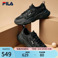 斐乐（FILA） 官方MARS 1S+男鞋复古运动鞋新款火星鞋跑步鞋 黑-BK 39