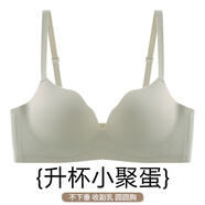 守約貓內(nèi)衣女小胸聚攏無(wú)痕收副乳顯大無(wú)鋼圈防下垂簡(jiǎn)約文胸罩通勤白春夏 歐青【1件】舒適提胸5.0 L 【建議36/80AB】