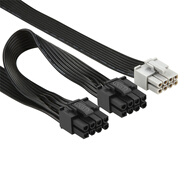 塵土適用海韻電源模組線(xiàn) FOCUS km3系列CPU顯卡SATA主板24針模塊線(xiàn) 顯卡模組線(xiàn) cpu模組線(xiàn) SATA模組線(xiàn) 8Pin轉GPU 8PinX2【60CM】