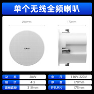 先科音響店鋪專(zhuān)用收款吸吊頂無(wú)線(xiàn)藍牙壁掛天花喇叭套裝商超市音箱 單個(gè)調頻全頻吸頂【需搭配調頻發(fā)射器】