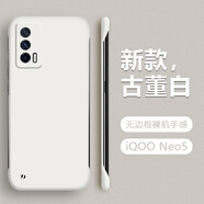 佳時升適用iqooneo5手機(jī)殼無邊框iqooneo5se保護(hù)套neo5s膚感超薄磨砂活力版創(chuàng)意半包硬殼防摔男女外殼 【古董白】裸機(jī)手感 iqooneo5s