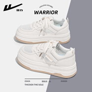 回力女鞋夏季透氣網(wǎng)面小白鞋女厚底增高百搭休閑板鞋女 米粽(網(wǎng)面) 36