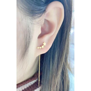 恒呈祥 HOECENXAR沙金鍍黃金18K金耳環(huán)耳線(xiàn)圓球女長(cháng)款流蘇簡(jiǎn)約個(gè)性五角星 大小串星星耳釘耳線(xiàn)