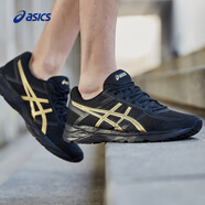 亞瑟士ASICS男子緩震透氣跑鞋 GEL-CONTEND 4 黑色/金色 42 