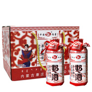 草原部落馬奶酒內(nèi)蒙古草原部落整箱裝45度6瓶 蒸餾奶酒高度牛奶奶酒 45度 500mL 6瓶