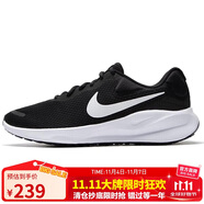 耐克NIKE男子跑步鞋REVOLUTION 7運動鞋F(xiàn)B2207-001黑白45